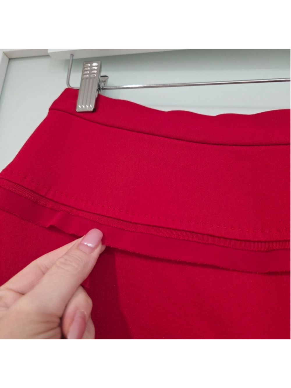 Pink Tartan Red Structured Skirt – Size 6 - Picture 5 of 12